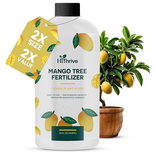 32oz Mango Fruit Tree Fertilizer - Makes 32 Gallons of Mango Tree Fertilizer for Mangoes, Nutrient-Rich Liquid Plant Food for Strong Roots, Lush Foliage, and Abundant, Juicy Mangos