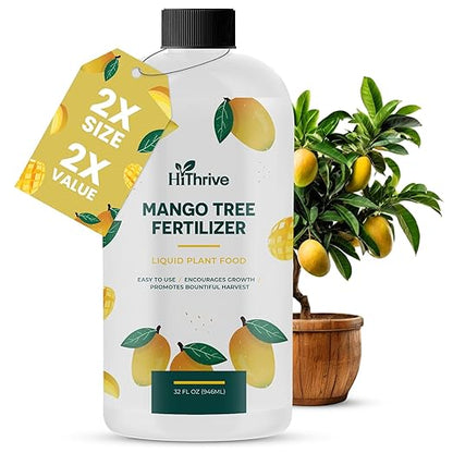 32oz Mango Fruit Tree Fertilizer - Makes 32 Gallons of Mango Tree Fertilizer for Mangoes, Nutrient-Rich Liquid Plant Food for Strong Roots, Lush Foliage, and Abundant, Juicy Mangos
