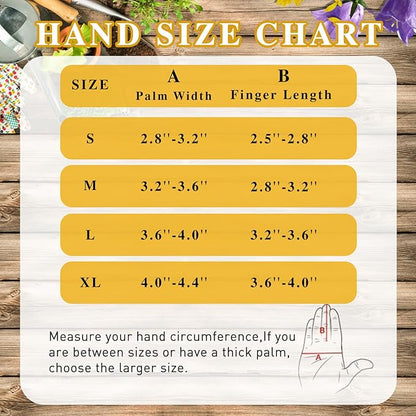 HANDLANDY Leather Gardening Gloves for Men & Women, Rose Pruning Thorn Proof Garden Glove, Long Sleeve Gauntlet Gloves (Black-brown, X-Large (Pack of 1))