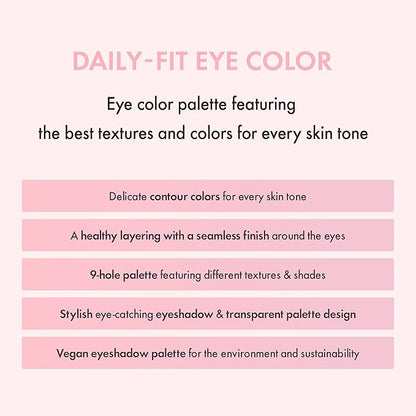 Amuse SEOUL Eye Color Palette 02 COOL ROSE | rose tones | Soft shading, makeup variety of textures, sensuous, vibrant layering, cruelty-free, eco-friendly, vegan