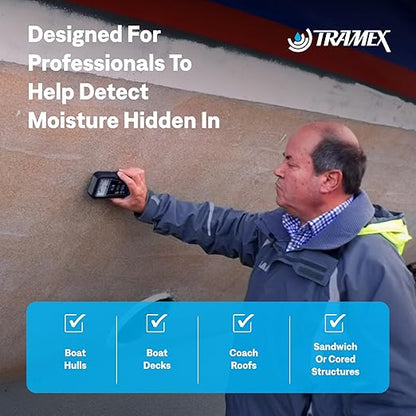 Tramex Skipper 5 Boat Moisture Meter SMM5 | Marine Instrument for Measuring Moisture Content in Wood & Glass-Reinforced Plastic (GRP)