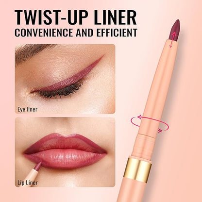 Oulac Yellow Eyeliner Pencil, Waterproof Retractable Eye Liner Pen, Smooth and Creamy Eye Makeup for Precision Application Vegan & Cruelty-Free, 12 Lemon Cake