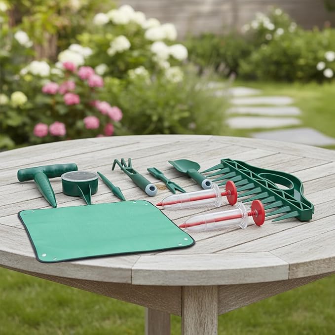 Garden Tool Set | Sowing Dispenser Set | Repotting Mat for Indoor Plants,for Planting Seedling Vegetable Tomato Pepper Flower Lawn Indoor Outdoor Cultivation