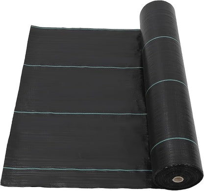 PioneerWorks 6.5ft x 330ft Weed Barrier Landscape Fabric Heavy Duty, Premium 3.2oz Ground Cover Weed Block Gardening Mat, Easy Setup & Superior Weed Control