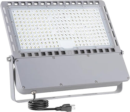 245W LED Flood Light Outdoor Stadium Lights Ultra-Brightness 36500 Lumen 5000K Daylight Outdoor Stadium Floodlights Commercial IP66 Field Arena Light with Adjustable Bracket
