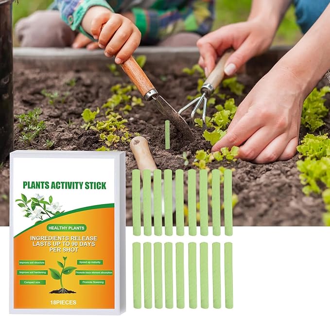 REDYY 18/36Pcs Plant Fertilizers Bar Indoor Plant Food Spikes Fertilizers Sticks Outdoor Plant Nutrition Bar Growth Reduce Waste of Nutrients, 2 sets