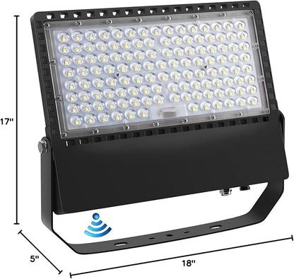 Juyace 240W Led Flood Light Dusk to Dawn Outdoor Lighting 5000K IP65 for Commercial Building Parking lot Farm Yard Exterior Area