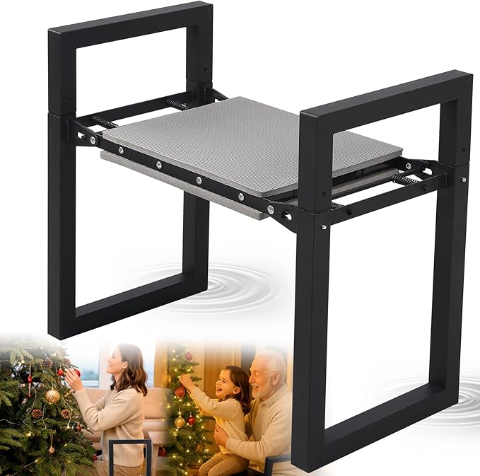 Garden Kneeler and Seat Heavy Duty - Anti-Tip Super Stable Multifunctional Gardening Stool Bench,Wide 12.7" Pads,Foldable Ergonomic Handles for Seniors Women Men Pain-Free Weeding,Planting Yard Work