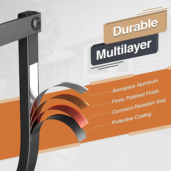 Garden Hose Holder Wall Mount - Metal Water Hose Hanger for Outside, Durable Hose Hook for Garden, Garage, or Yard Storage