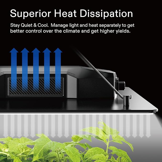 VIVOSUN GIY 4x3 Grow Tent Complete System with VS1000 Led Plant Grow Light, Complete Grow Tent Kit, 4 Inch 203 CFM Inline Fan, Carbon Filter, 8 ft. Ducting Combo