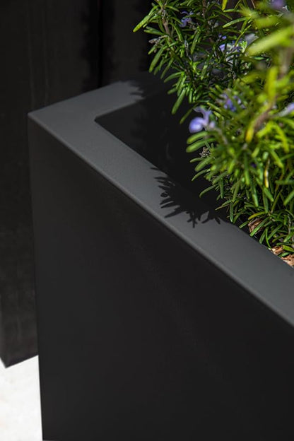 Veradek Block Series Cube Plastic Planter - Large Square Planter for Indoor or Outdoor Patio/Garden | Durable All-Weather Use with Drainage Holes | Modern Décor for Tall Plants, Trees, Flowers