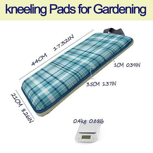 Garden Kneeling Pad Memory Foam Waterproof Durable Easy-to-Clean EVA Knee Pad Suitable for Gardening Outdoor Work Yoga DIY Thickness 17.3 * 8.26 * 1.57 in Blue