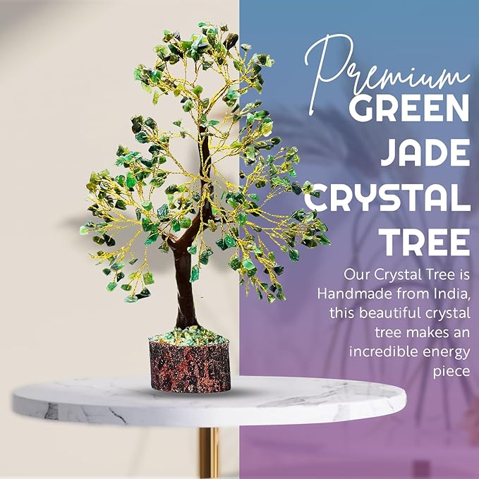 Green Jade Crystal Tree, Chakra Tree, Tree of Life, Chakra Tree, Feng Shui Tree, Healing Crystal, Gemstone Tree, Crystal Gifts, Healing Stones, Spiritual Gifts