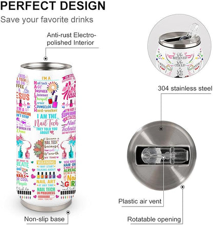 Nail Tech Tumbler Gifts For Women Girls, Gift For Nail Technicians Manicurist,Cosmetologist Beauty Salon Tumbler For Women 17 Oz
