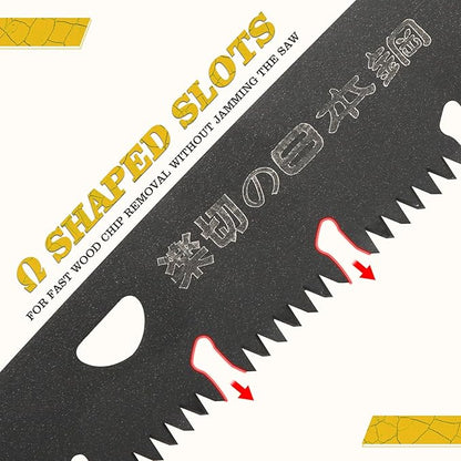 Folding Camping Saw Pruning Hand Saw, Portable Survival Saw Backpacking Tree Limb Cutter Garden Pruner tool for Camping, Dry Wood and Trees