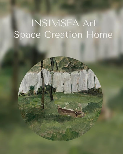 InSimSea Framed Canvas Wall Art for Living Room,Vintage Laundry Room Art Print, Antique Oil Painting, Country Landscape Vintage Wall Art Canvas,For Living Room, Bedroom, Office,Gallery 16x20In