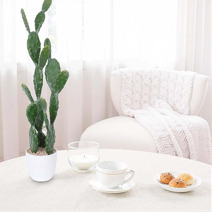 31Inch Artificial Cactus Faux Cacti Fake Cactus Saguaro Potted Plants for Indoor Outdoor Home Offices Store Decoration
