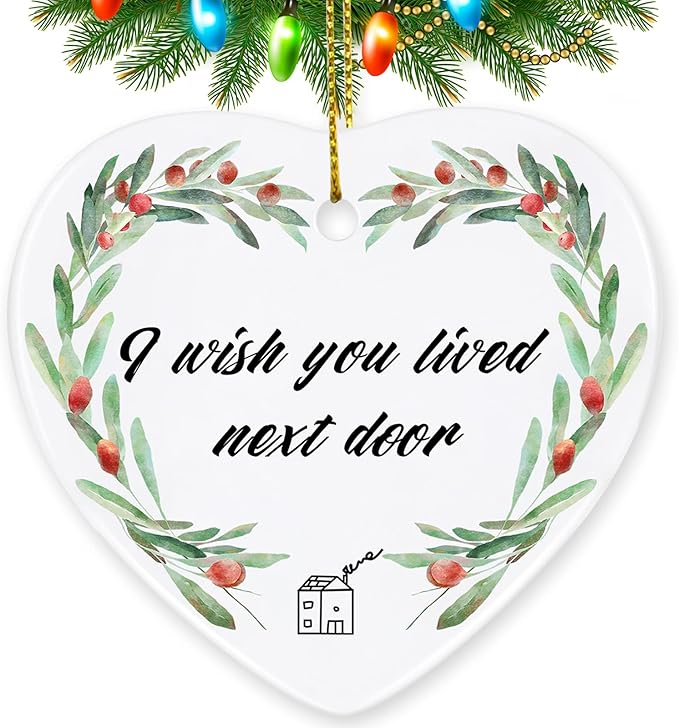 Friendship Christmas Decorations - Sentimental Gifts for Women, Bridesmaid, Birthday, Long Distance Friends - Xmas Present