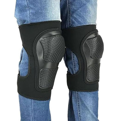 Men & Women Work Knee Pads for Gardening Hunting Flooring, Safety Knee Protector with Soft Shell Foam Cushion for Mechanic, Roofing, Construction, Kneepads for Tile, Concrete Floor for Christmas, Black XL (1 Pair)