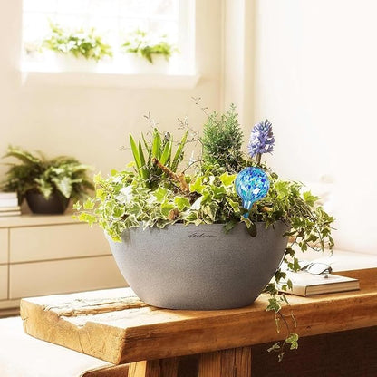Plant Watering Globes Set of 6 – Large Glass Self-Watering Bulbs (up to 5 Days of Watering) for Indoor & Outdoor Plants – Multicolor