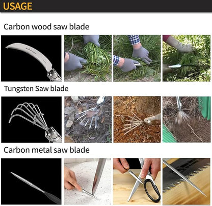 Garden Tool Set, Stainless Steel Heavy Duty Gardening Tool Set, with One Touch Safety Locking, Storage Case, Outdoor Hand Tools, Ideal Garden Tool Kit Gifts for Women and Men