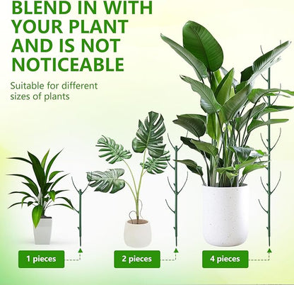 5 Pack Stackable Monstera Plant Support, Garden Plant Support Stakes for Indoor Outdoor Plants, Climbing Plant Support Structures Plant Holder Stick Moss Pole for Support Tall Potted Plants (5 Pack)