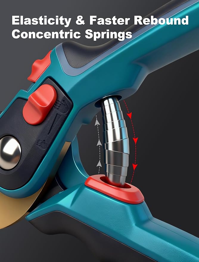 Professional Gardening Pruning Shears, Garden Clipper with High-Elasticity Spring, SK5 Steel Blades, Adjustable Handle Opening, Plant Pruners for Branch Cutting