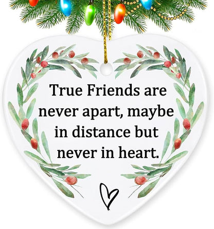 Thinking of You Gifts for Friends, Jocidea Friendship Ornaments Birthday Gifts for Friend Female Friendship Gifts for Women Gifts for Women Frined Bridesmaid Gifts - Friend Xmas Gifts