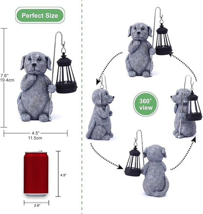 Qeeman Garden Decor Statues: Mothers Day Birthday for Mom Grandma Women Sister Wife Lady Lover - Front Patio Balcony Yard Art Lawn Ornaments Porch Outdoor Outside Decorations (Dog)
