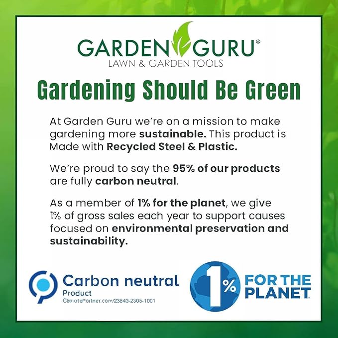 Garden Guru Hand Weeder Fork Tool – Rust Resistant High Carbon Steel – Ergonomic Handle – Great for Planting, Spreading Mulch, Weeding, Loosening & Transplanting Soil (4 Pack)