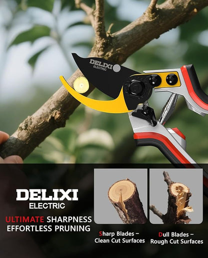 Pruning Shears for Gardening, Garden Scissors with Sharp Stainless Steel Blades, Heavy Duty Bypass Garden Clippers for Plants, Flowers, Branches[Ergonomic Handle][Safety Lock][Gift for Gardeners]