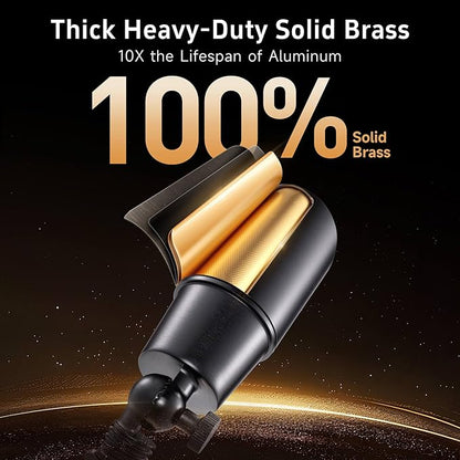 Gardenreet LED Low Voltage Spotlight - 12V AC/DC Black Outdoor Light Fixture, Brass Landscape Lights Hardwired, Weather Proof for Wall Wash Flag with Cool Light MR16 Removable Bulbs (10 Pack)