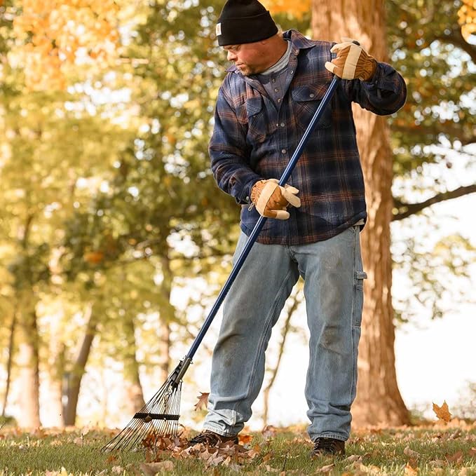 Gemplers 24-Tine Leaf Rake with Fiberglass Handle | 12 Pack