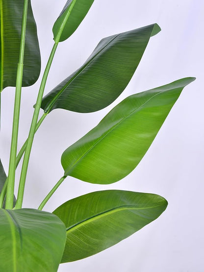 Artificial Bird of Paradise Plant, Fake Tree with Realistic Leaves and Durable pots, Adjustment-Free Branches Artificial Tree for Indoor Outdoor Home Decor (6FT 1Pack)
