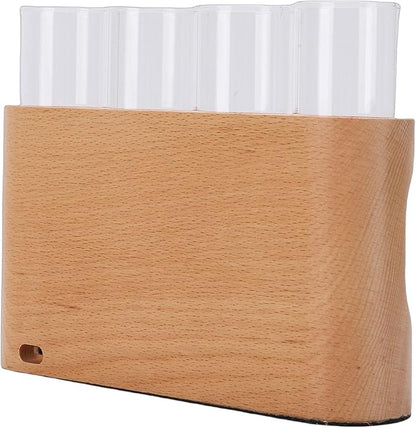Pssopp Terrarium Kit Plant Propagation Station with Wooden Stand, 9 Level Dimmable LED Light Desktop Terrarium for Hydroponic Research Nan