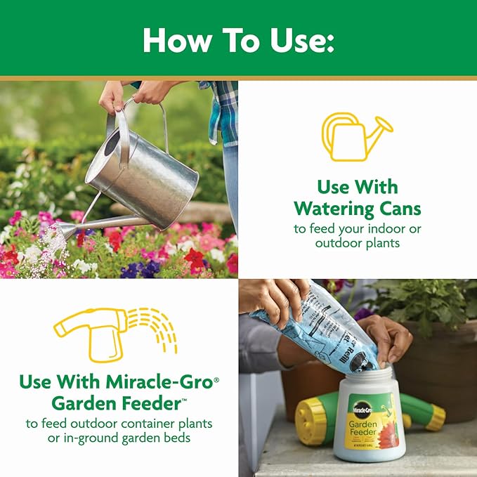 Miracle-Gro Water Soluble All Purpose Plant Food, Fertilizer for Indoor or Outdoor Flowers, Vegetables or Trees, 3 lbs.