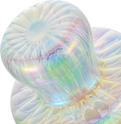 Glasseam Mushroom Propagation Stations for Plants: Iridescent Propagation Vase of 5 Glass Hydroponic Jars for Home Room Window Table - Unique Mushroom Decor Gifts for Plant Lovers