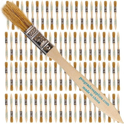 Pro Grade - Chip Paint Brushes - 96 Ea 1/2 Inch Chip Paint Brush Light Brown
