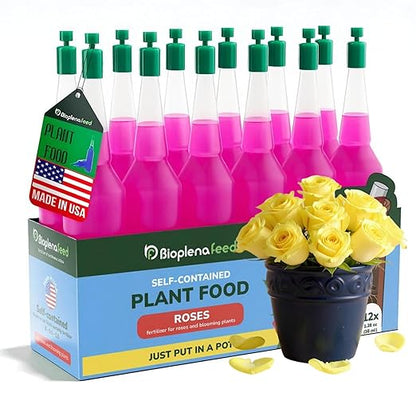 All-Purpose Rose Plant Food Fertilizer | Easy Cut & Stick Liquid Nutrient Solution for Indoor & Outdoor Plants | Promotes Vibrant Blooms, Strong Roots & Lush Foliage | Made in The USA