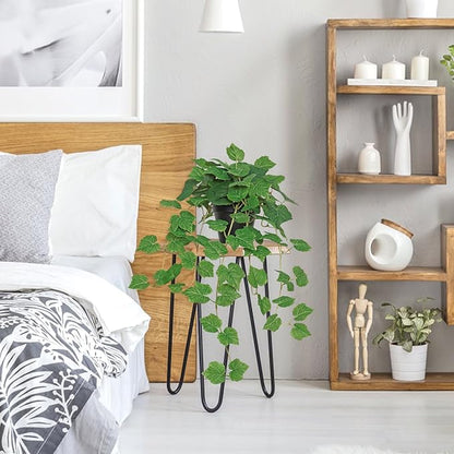 TOCHGREEN Artificial Plants Fake Pothos Ivy Plant Silk Plant for Home Decor Indoor in Pot,Faux Hanging Plant Realistic Small Faux Potted Plant for Bedroom Shelf Office Indoor Outdoor Decor (1PC)