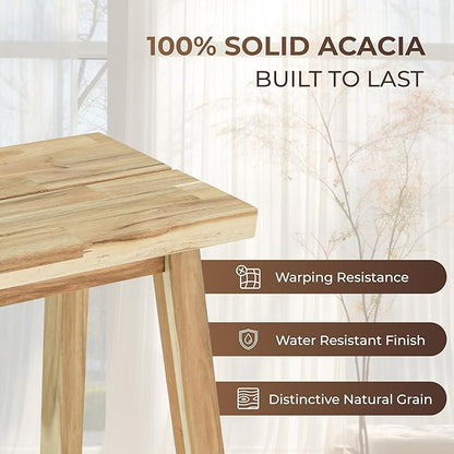 Solid Wood Bench for Entryway, Bed Bench, Dining, Plant Stand - Wooden Bench Indoor (47 inches)