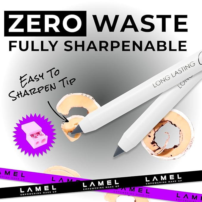 Grey Eyeliner, Ultra Long Lasting Gel Eyeliner Pencil, Waterproof Eye Liner, Smudge Proof, Creamy Eye Pencil, Sweat Proof Makeup, Highly-Pigmented, Smokey Eye (410 Shade)
