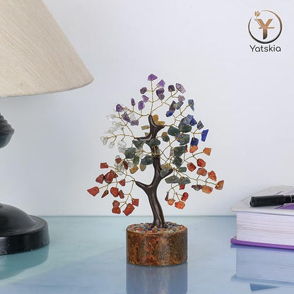 Seven Chakra Tree Of Life Crystal Tree, Crystals And Healing Stones, Birthday Gifts For Women, Healing Crystals And Stones Feng Shui Decor, Crystal Decor For Home Office, House Warming Gifts New Home