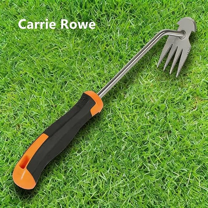 Weed Remover Tool, 2023 New Durable Garden Weed Tool, Portable Garden Weeding Tool for Vegetable Gardening Backyard Farm Planting & Weeding (Rubber Handle)