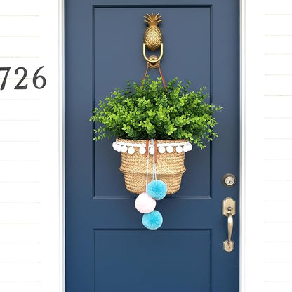 Grevosea 24 Bundles Artificial Greenery Plants, Outdoor UV Resistant Fake Plants Stems Faux Shrubs Boxwood Plant Faux Plastic Greenery for Farmhouse Garden Wedding Indoor Outdoor Decoration