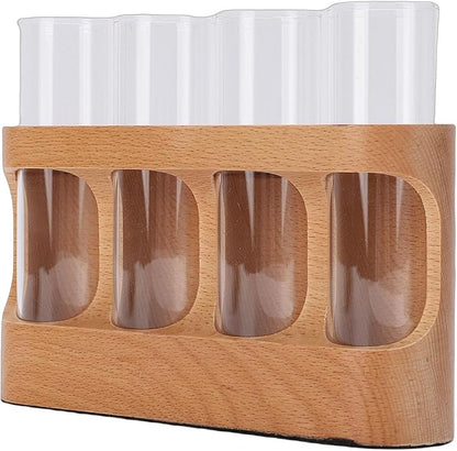Pssopp Terrarium Kit Plant Propagation Station with Wooden Stand, 9 Level Dimmable LED Light Desktop Terrarium for Hydroponic Research Nan