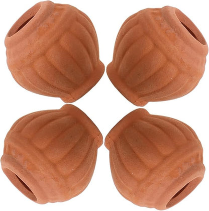 balacoo 4Pcs Mini Terracotta Pots Clay Planters for Succulents Small Indoor Plant Containers Lightweight Flower Pots for Desk Bookshelf and Garden