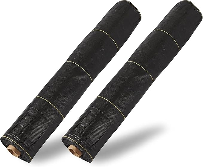 Dewitt 3ft x 300ft Sunbelt Landscape Fabric, Heavy Duty Weed Barrier & Ground Cover, Polypropylene Fabric, Industrial Grade for Lawns & Gardens, 2-Pc