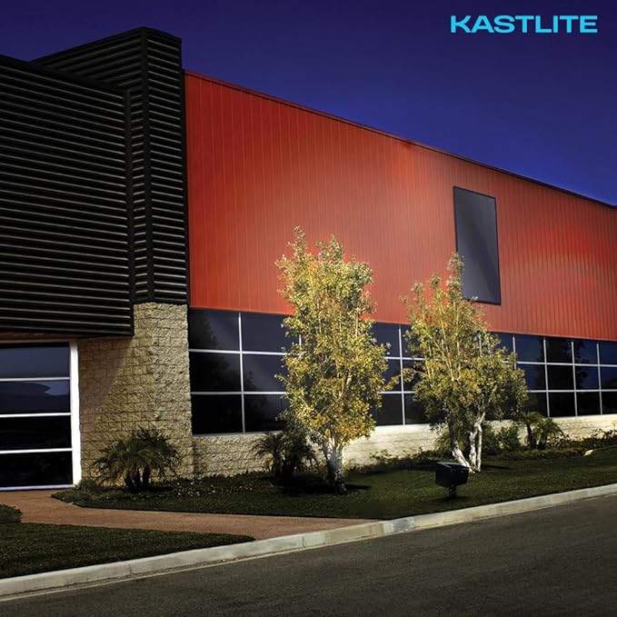 KASTLITE 50W Dusk to Dawn LED Outdoor Flood Light with Knuckle - 350-Watt Equivalent 5000 Lumens 4000K Photocell Security & Landscape Lighting - Rust Proof Aluminum Housing, Bronze