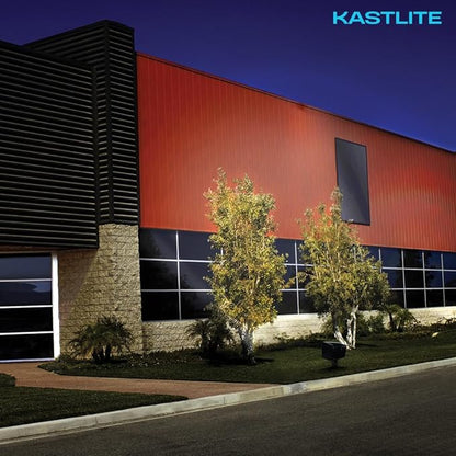 KASTLITE 50W Dusk to Dawn LED Outdoor Flood Light with Knuckle - 350-Watt Equivalent 5000 Lumens 4000K Photocell Security & Landscape Lighting - Rust Proof Aluminum Housing, Bronze